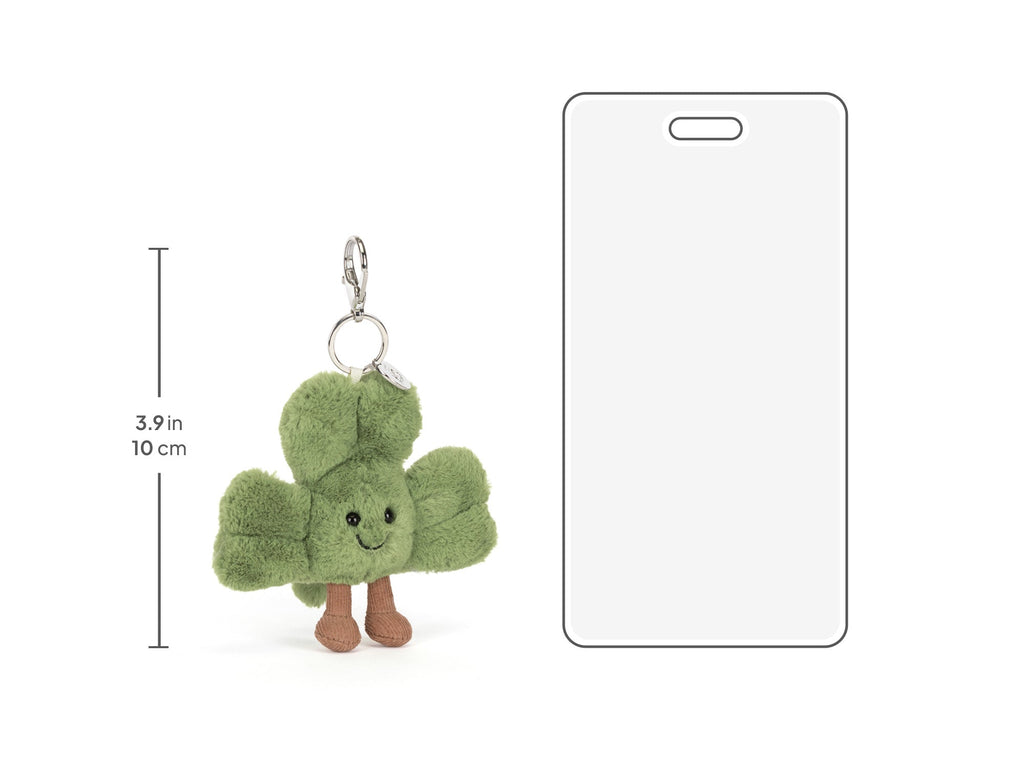 Amuseables Shamrock Bag Charm, size chart