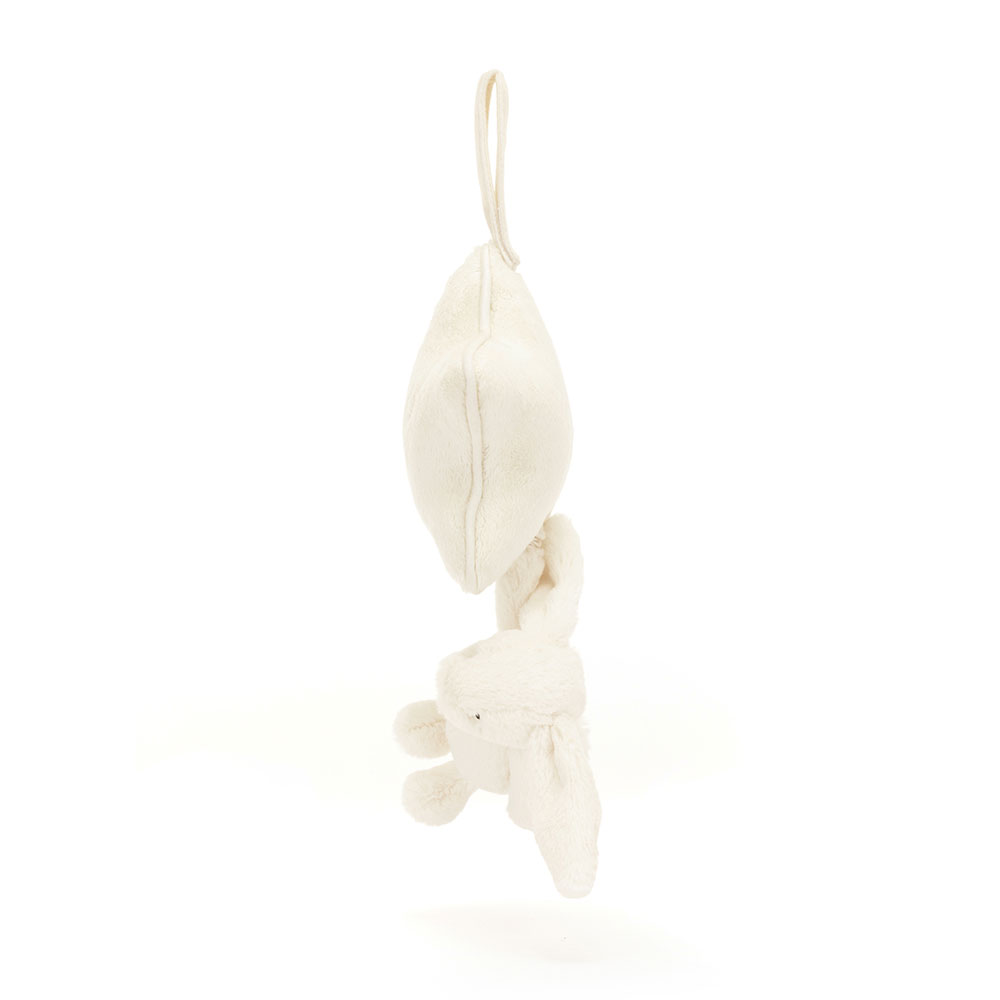Bashful Cream Bunny Musical Pull, View 2
