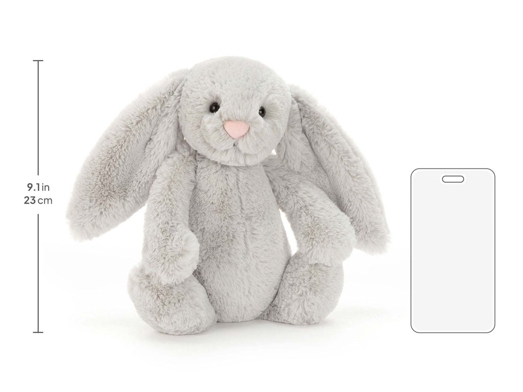 Bashful Silver Bunny Medium, size chart