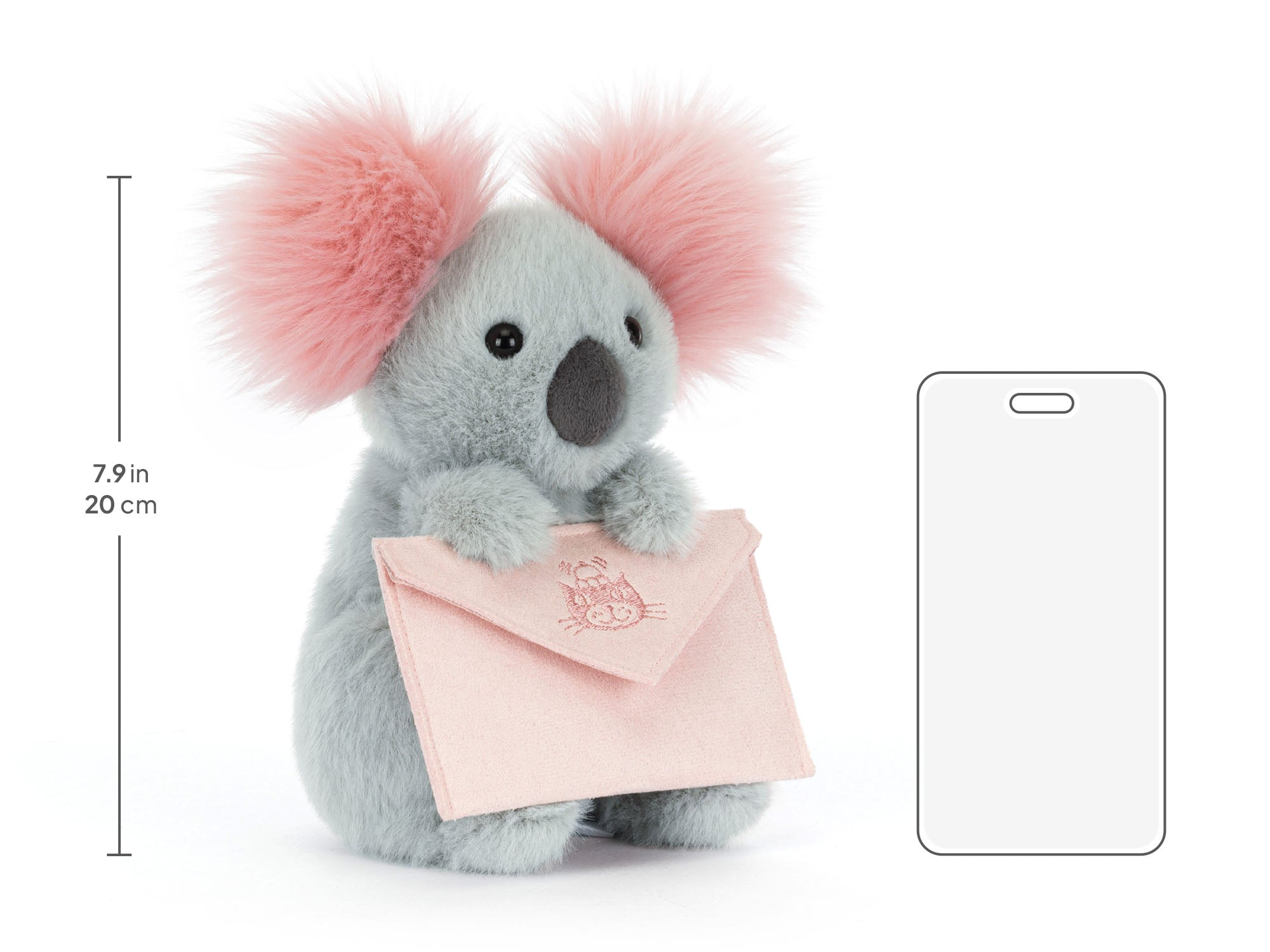 Koala with Message, size chart