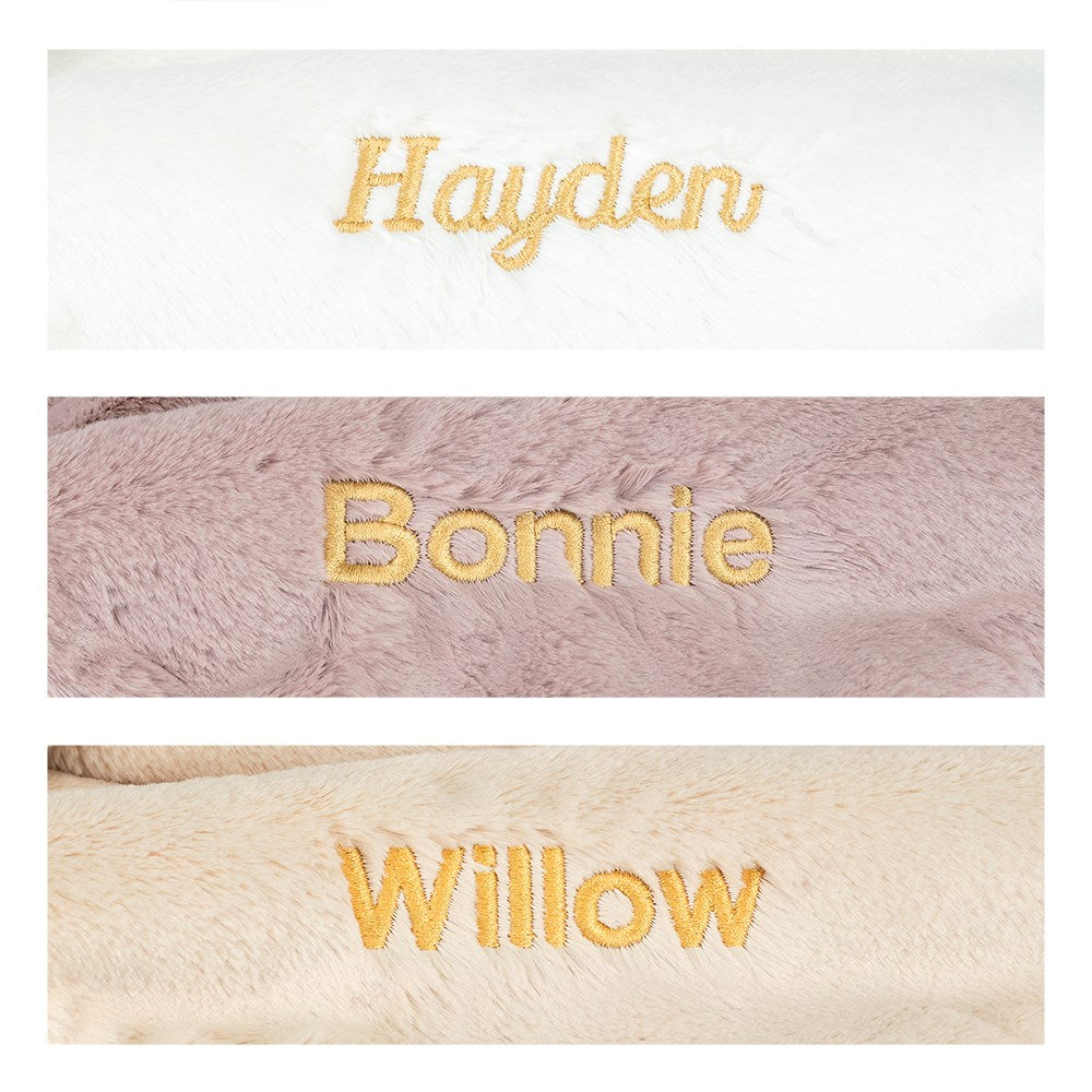 Personalised Bashful Luxe Bunny Willow Blankie, View 4