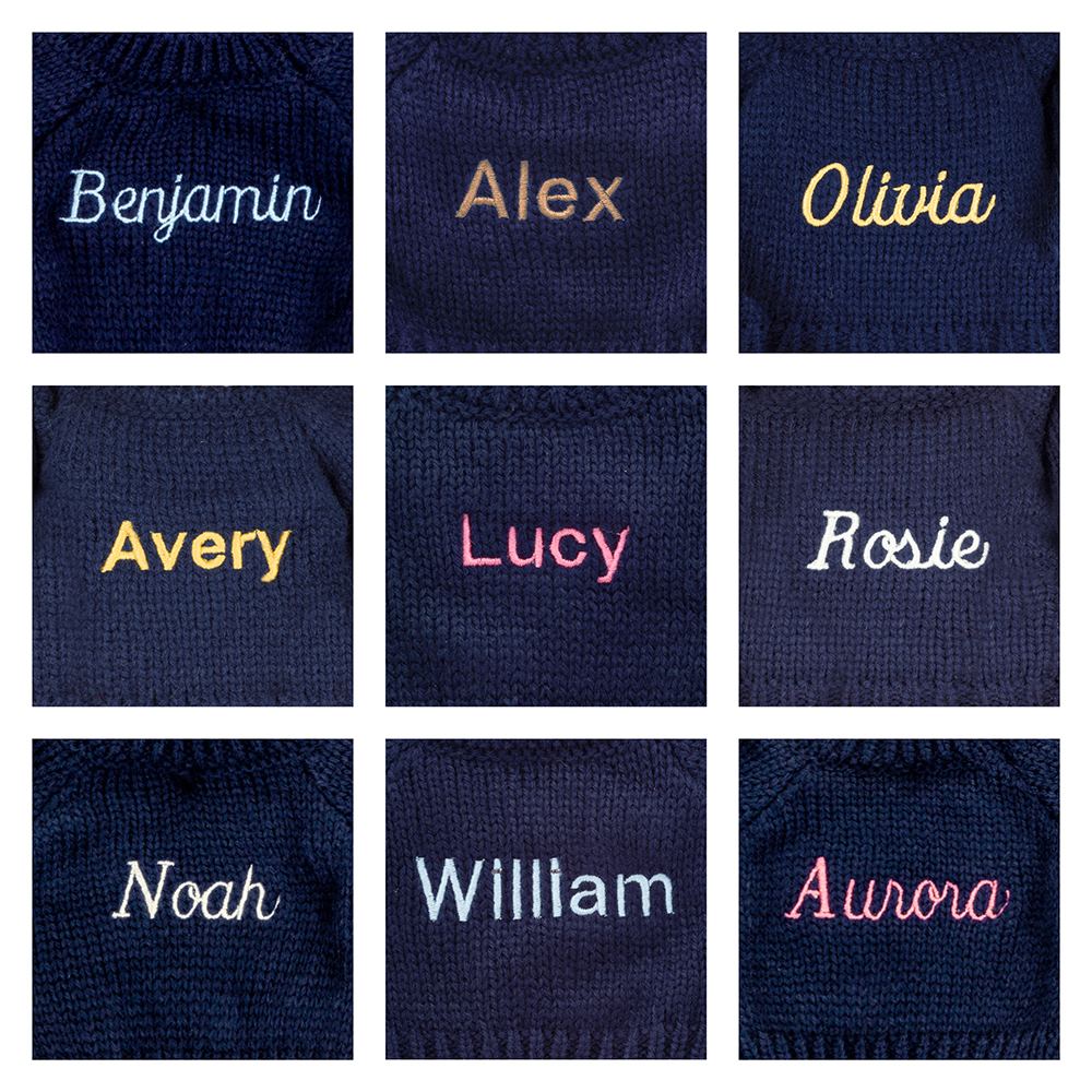Blossom Beige Bunny 'Petal' with Personalised Navy Jumper, View 1