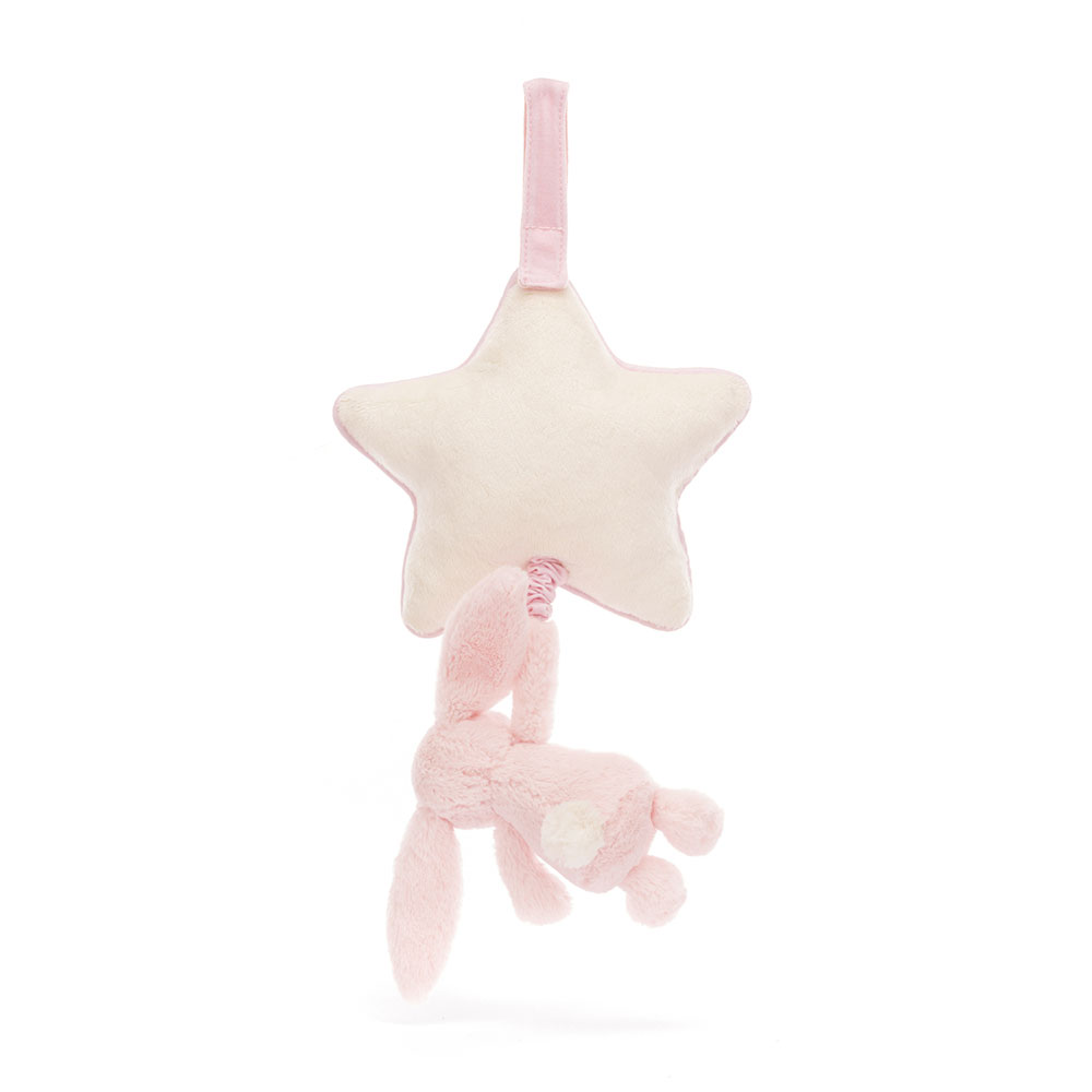 Bashful Pink Bunny Musical Pull, View 3