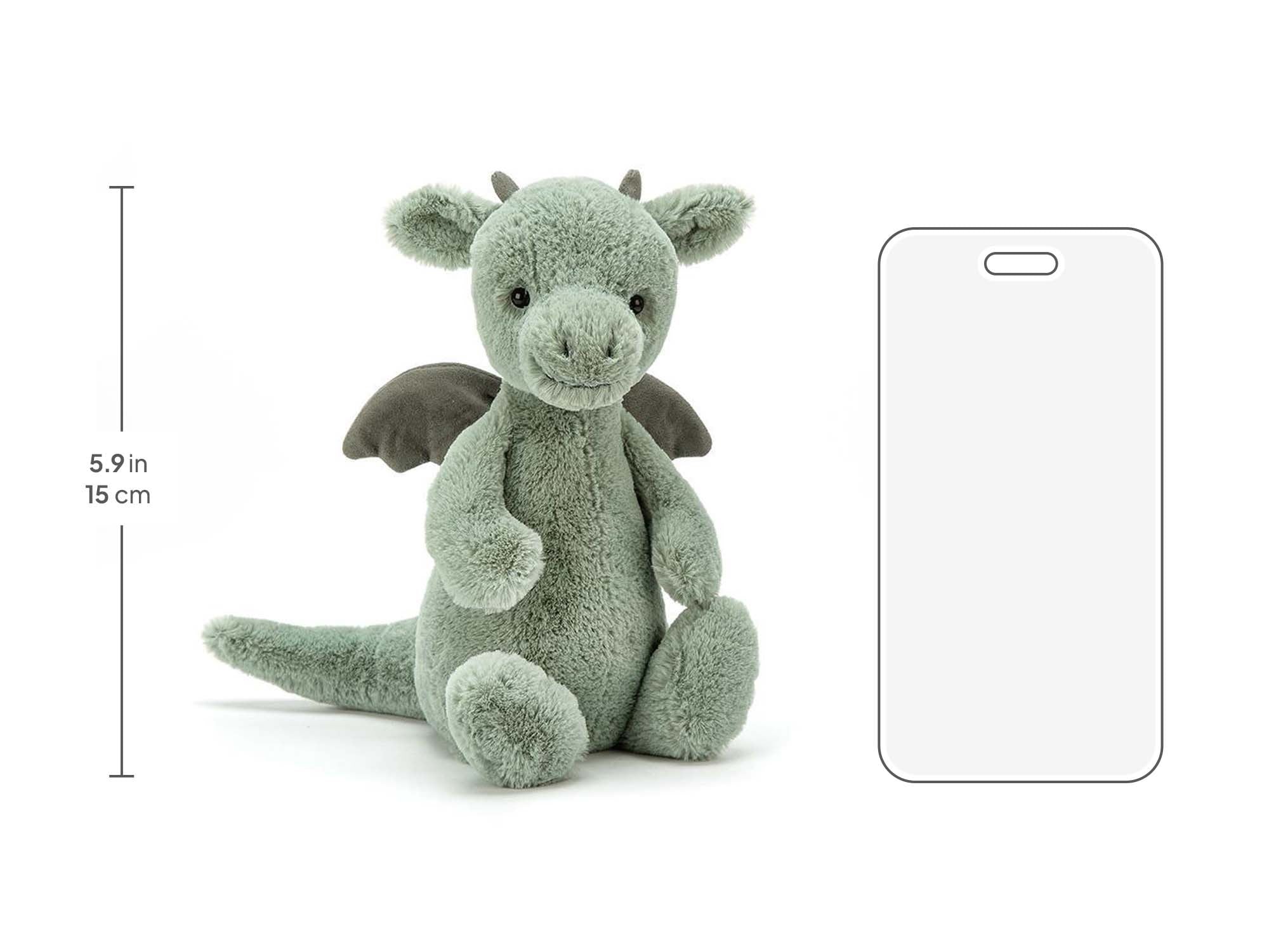 Bashful Dragon Small, size chart