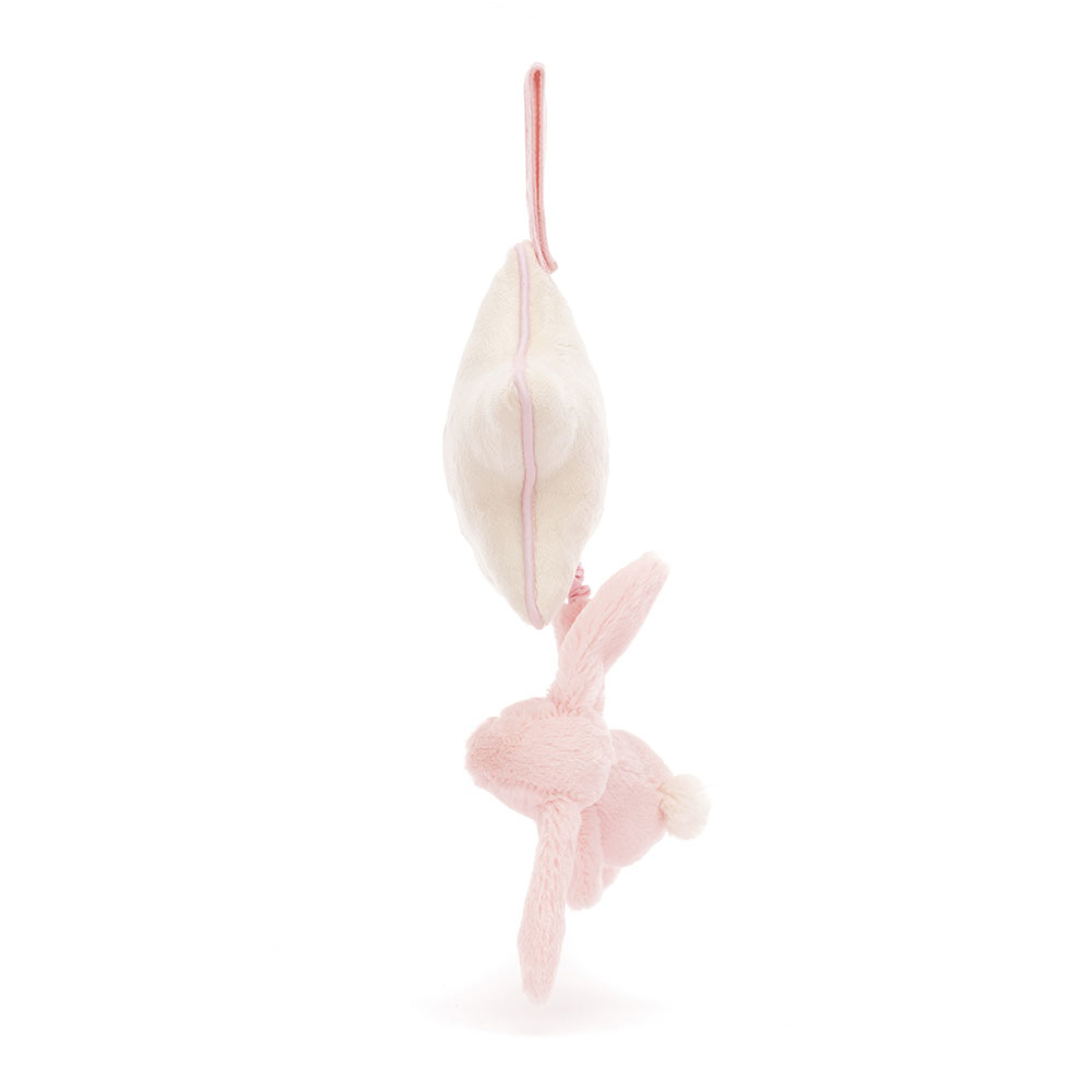 Bashful Pink Bunny Musical Pull, View 2