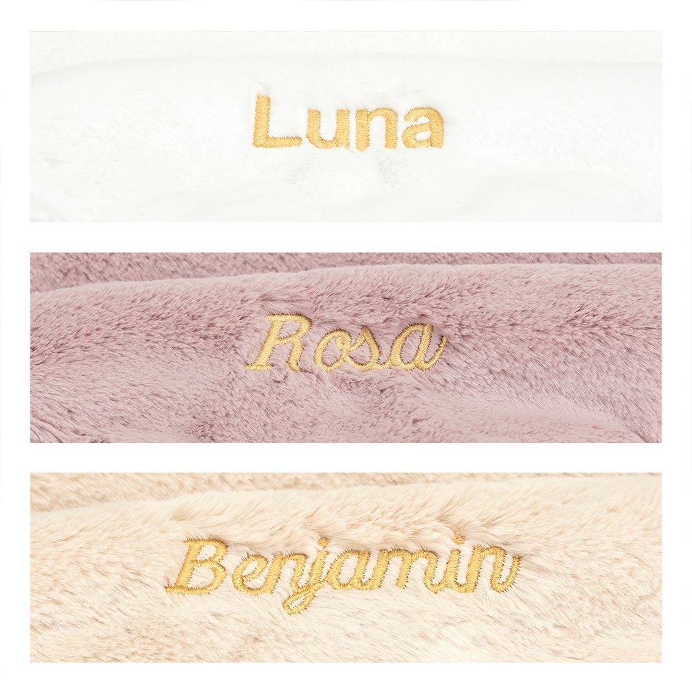 Personalised Bashful Luxe Bunny Rosa Soother, View 4