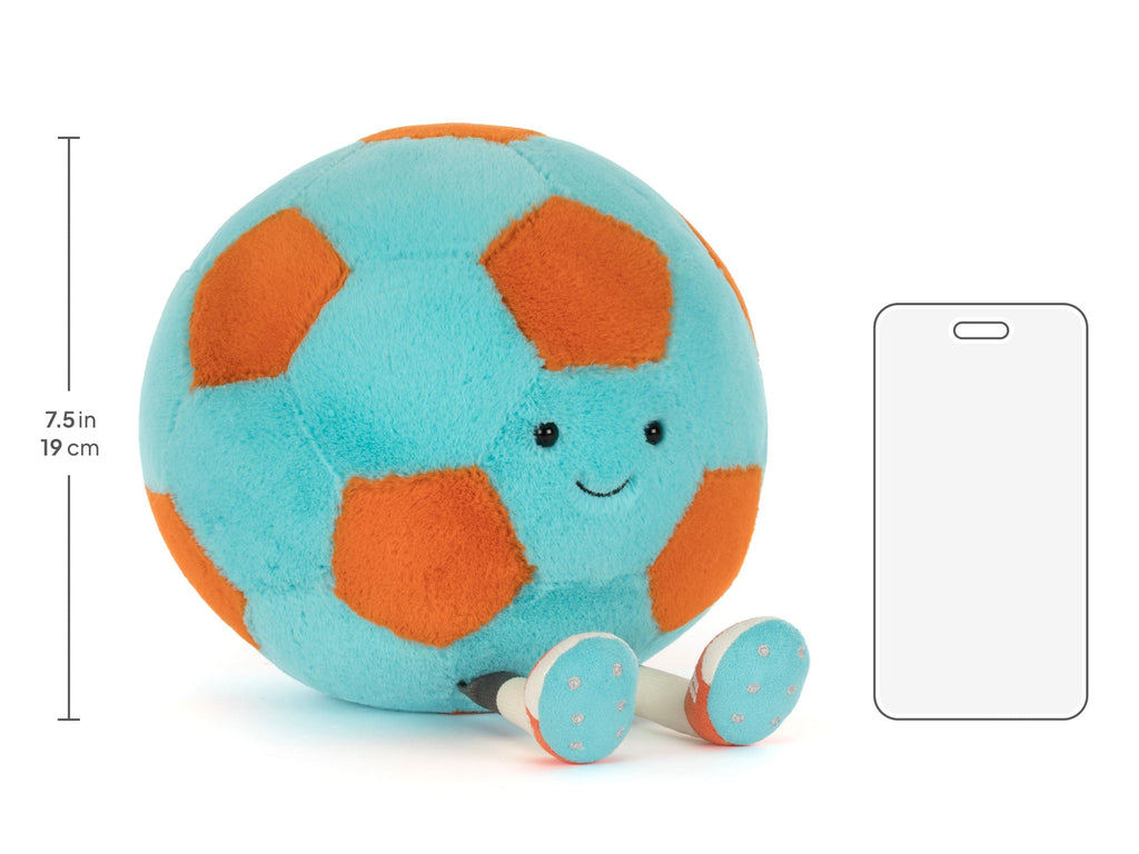 Amuseables Jellycat Football, Size chart