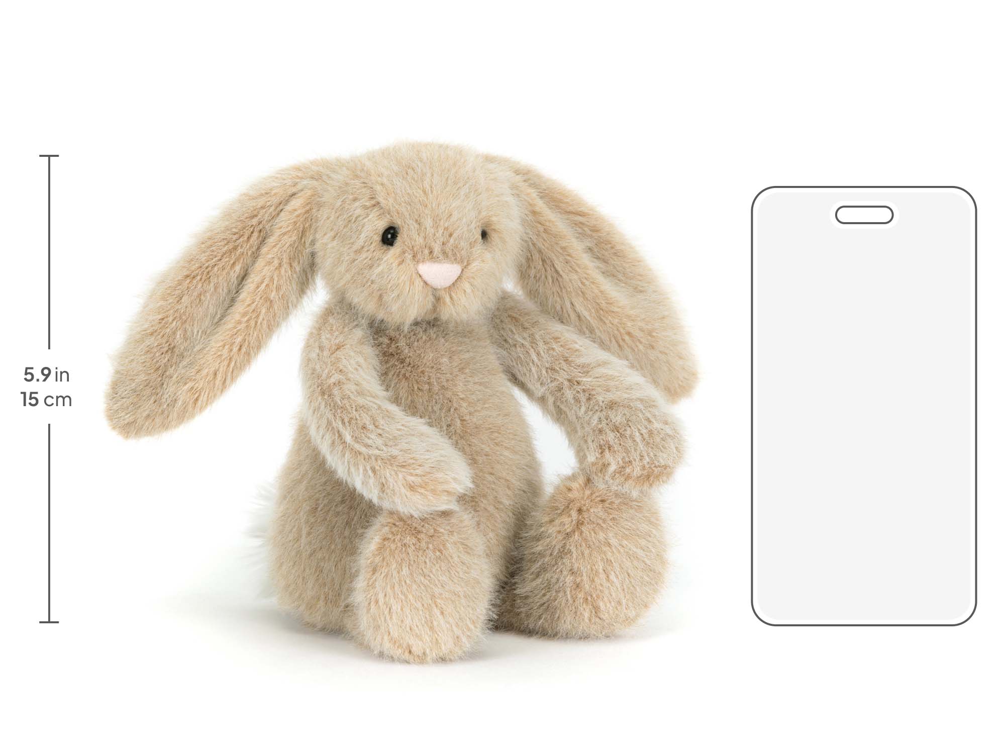 Oat Flufflet Bunny, size chart