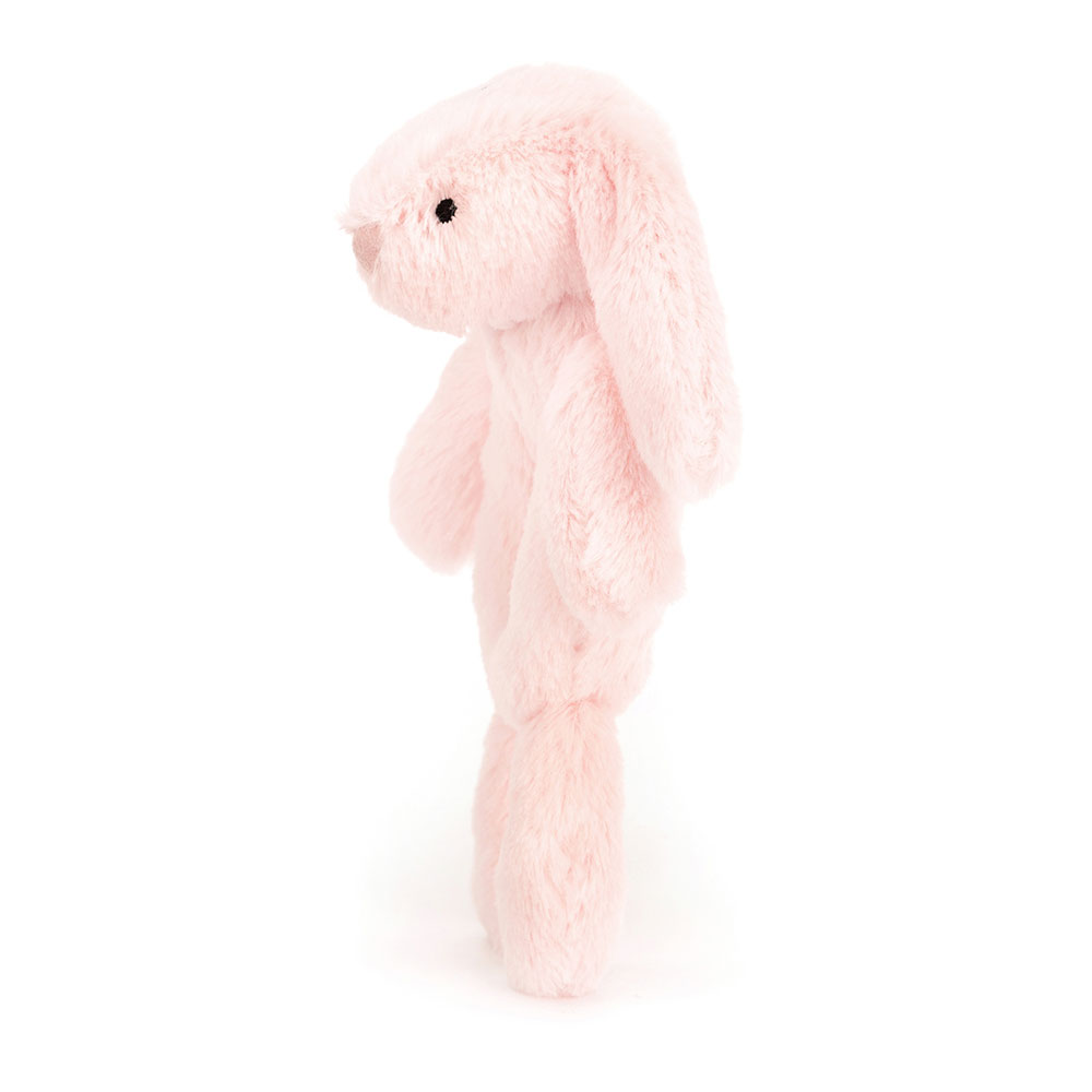Bashful Pink Bunny Ring Rattle, View 2